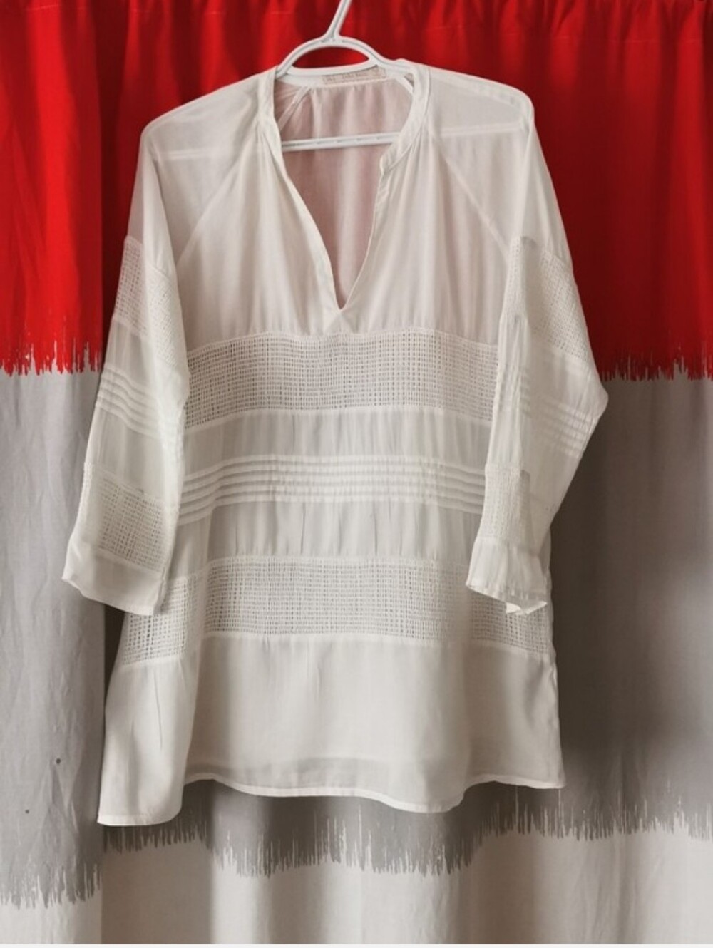 ZARA white tunic/tshirt.
